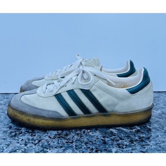 Size 11 Adidas Kith Clarks 8th Street Samba Chalk White Green ID 7297 main image 13